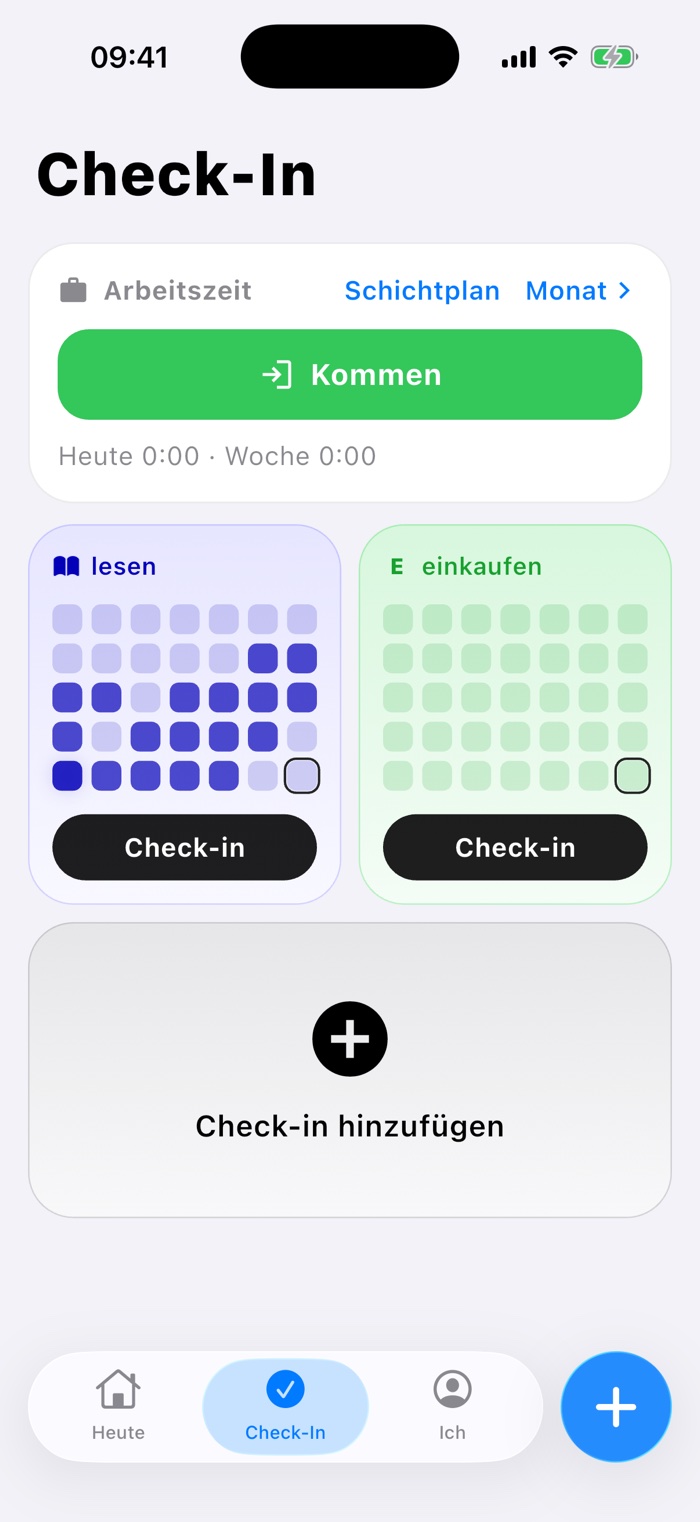 Check-in: habits and work time